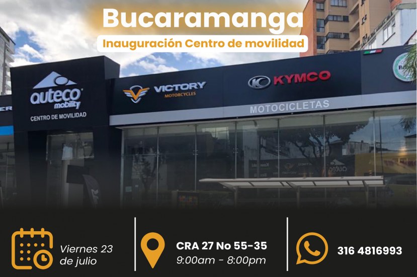 Inauguración punto exclusivo Auteco Mobility Bucaramanga