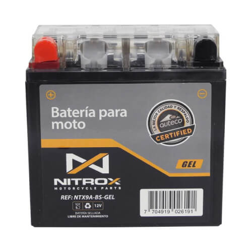Bateria para moto marca Nitrox calidad garantizada
